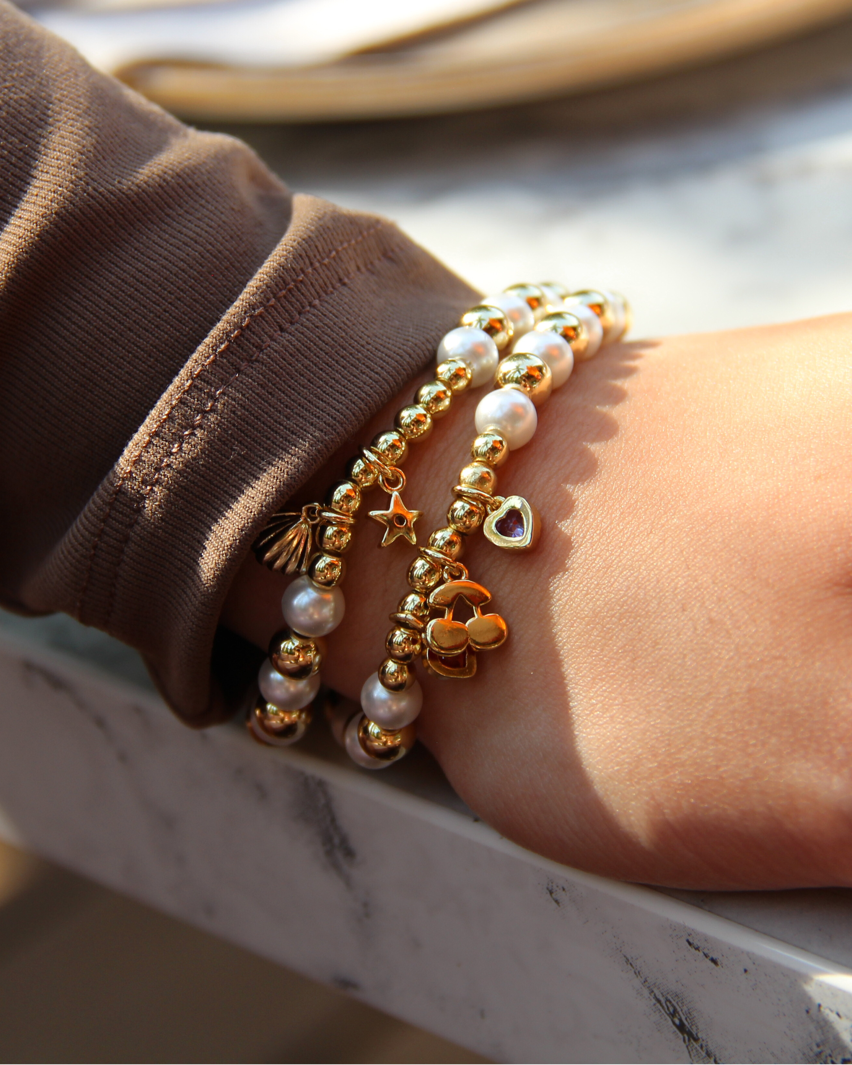 Cherry Pearl Bracelet