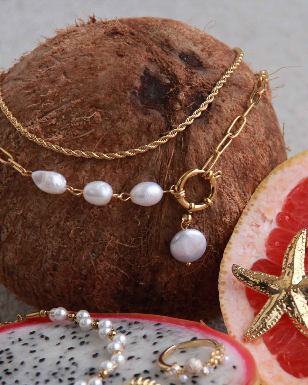 Selene Twist Gold Necklace
