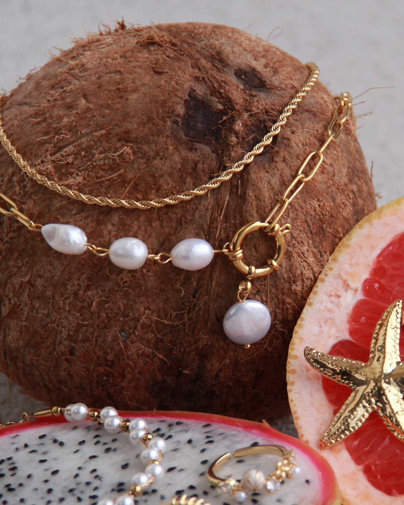 Selene Twist Gold Necklace