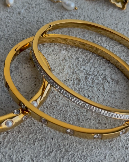 Astra Gold Bangle Bracelet