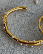 Solstice Gold Bangle Bracelet