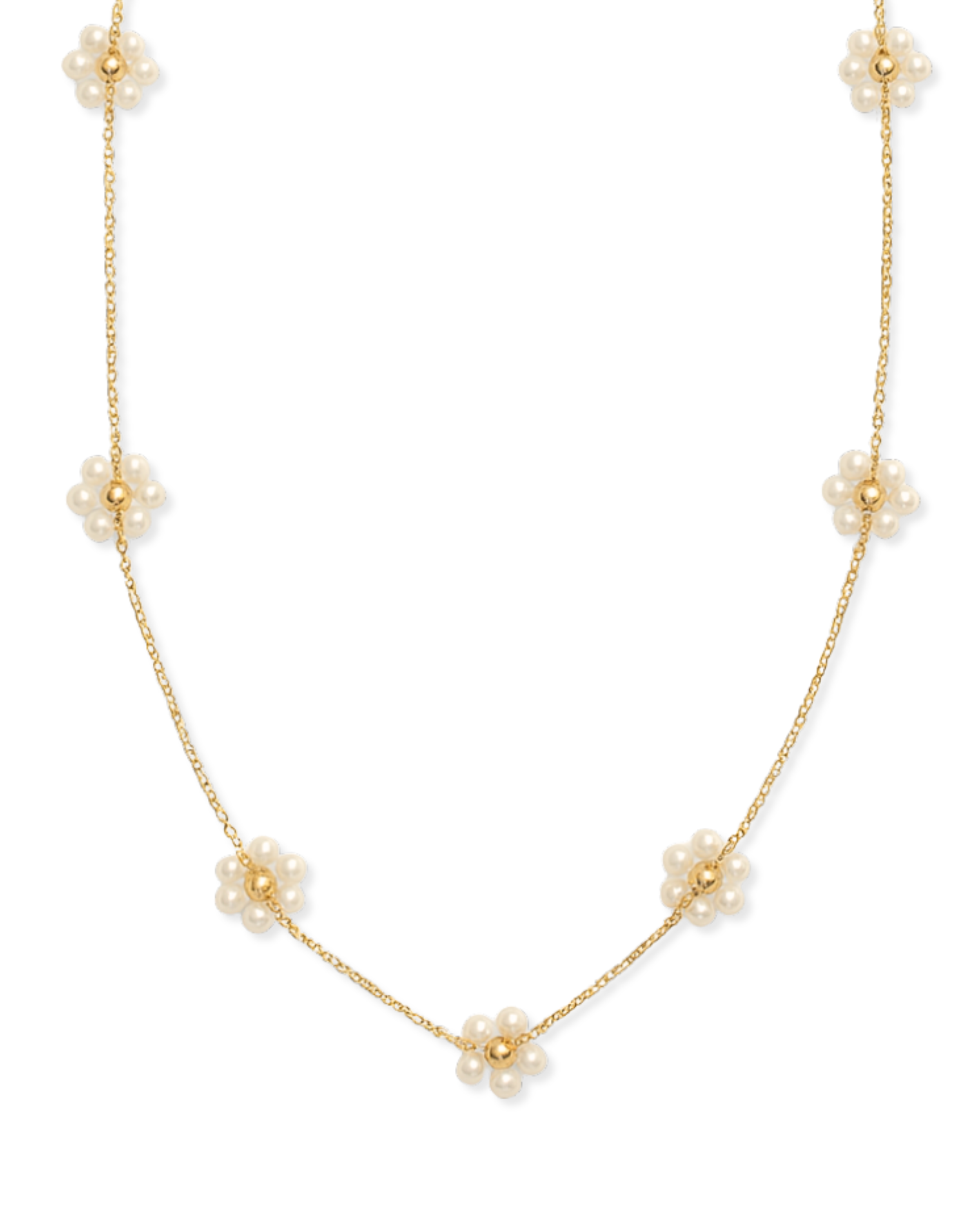 Giselle Pearl Flower Necklace