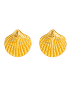 Seashell Gold Earrings