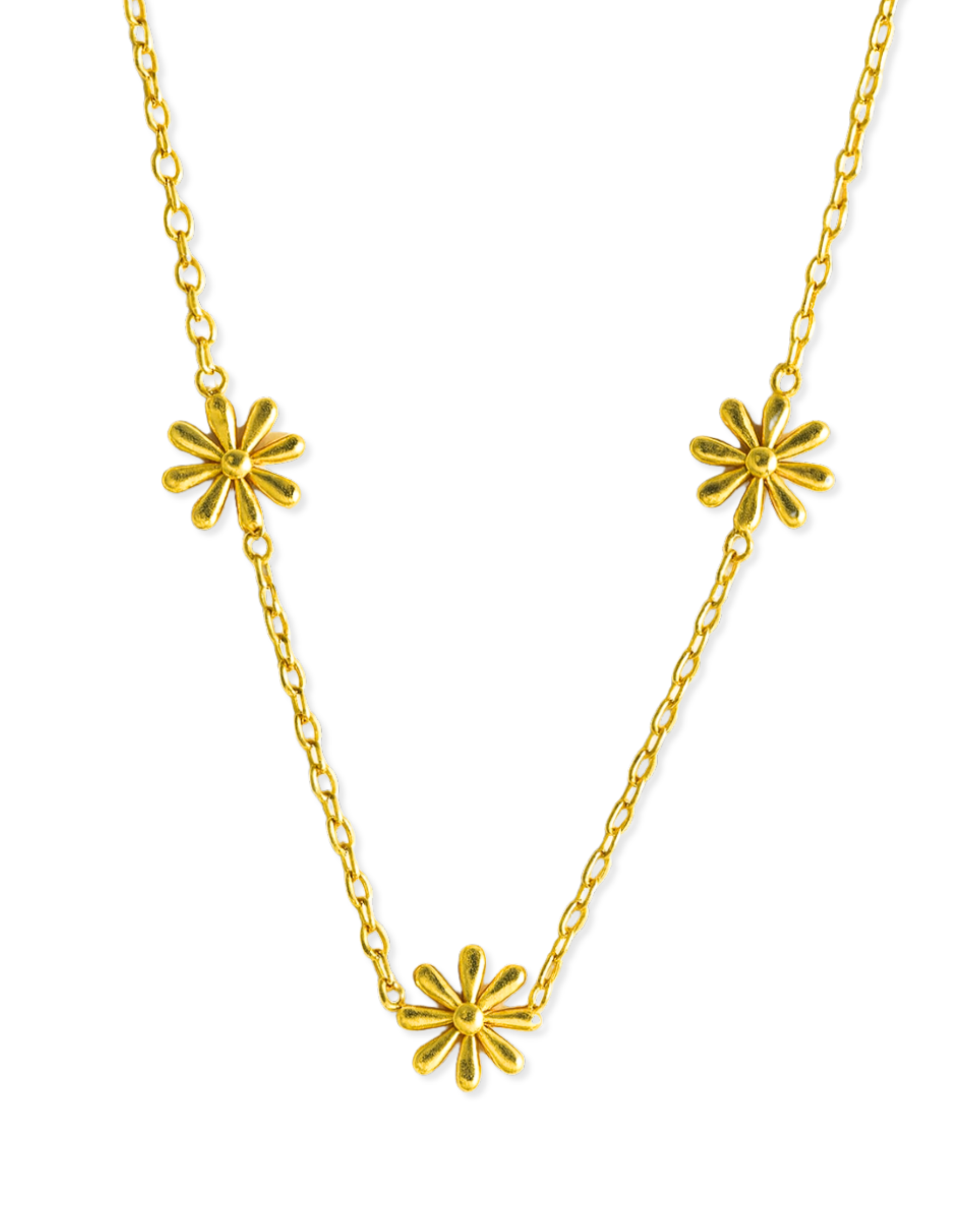 Daisy Gold Necklace