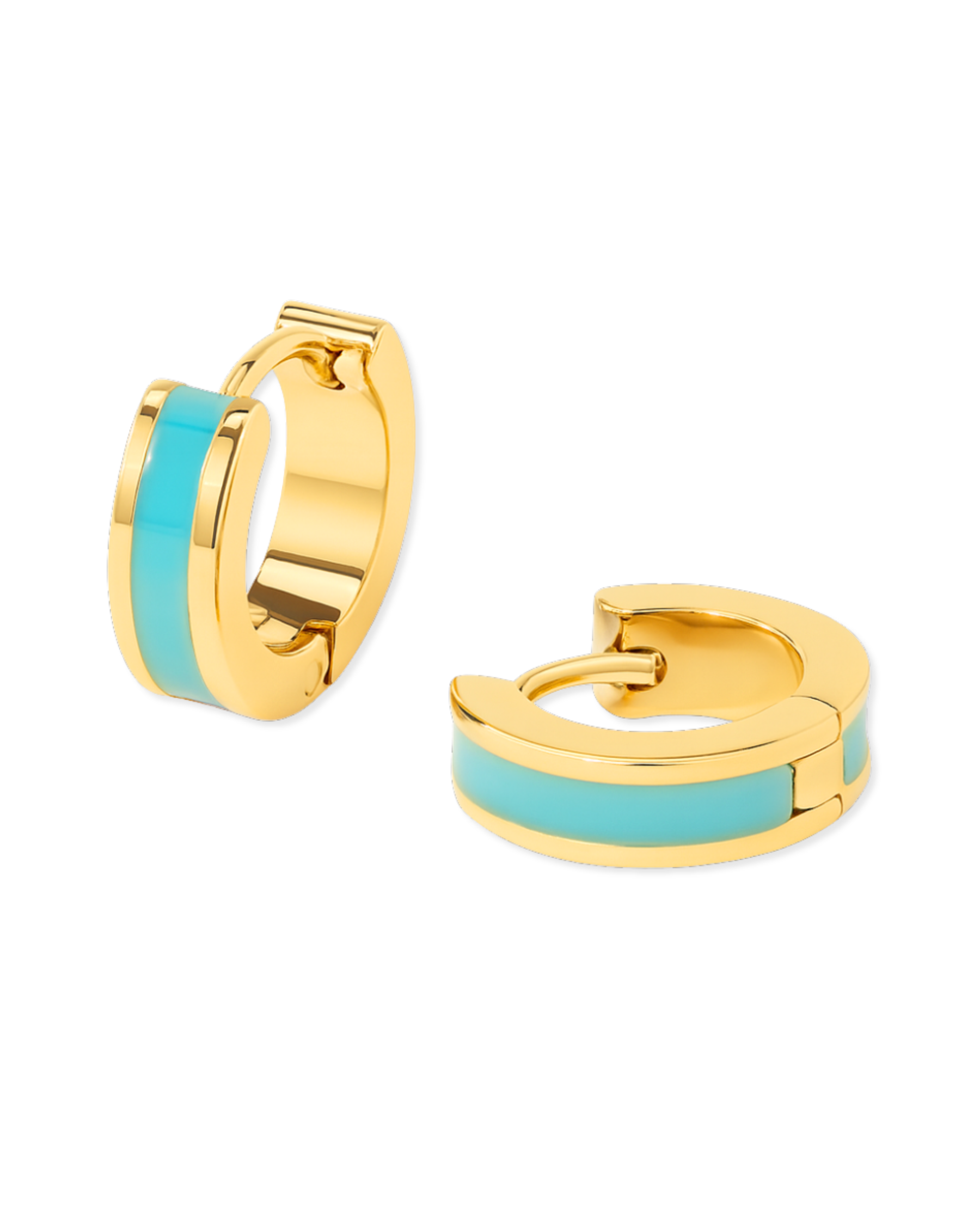 Essential Teal Huggie Earrings